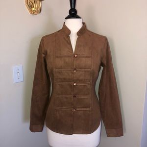 Dressbarn Faux Suede Jacket